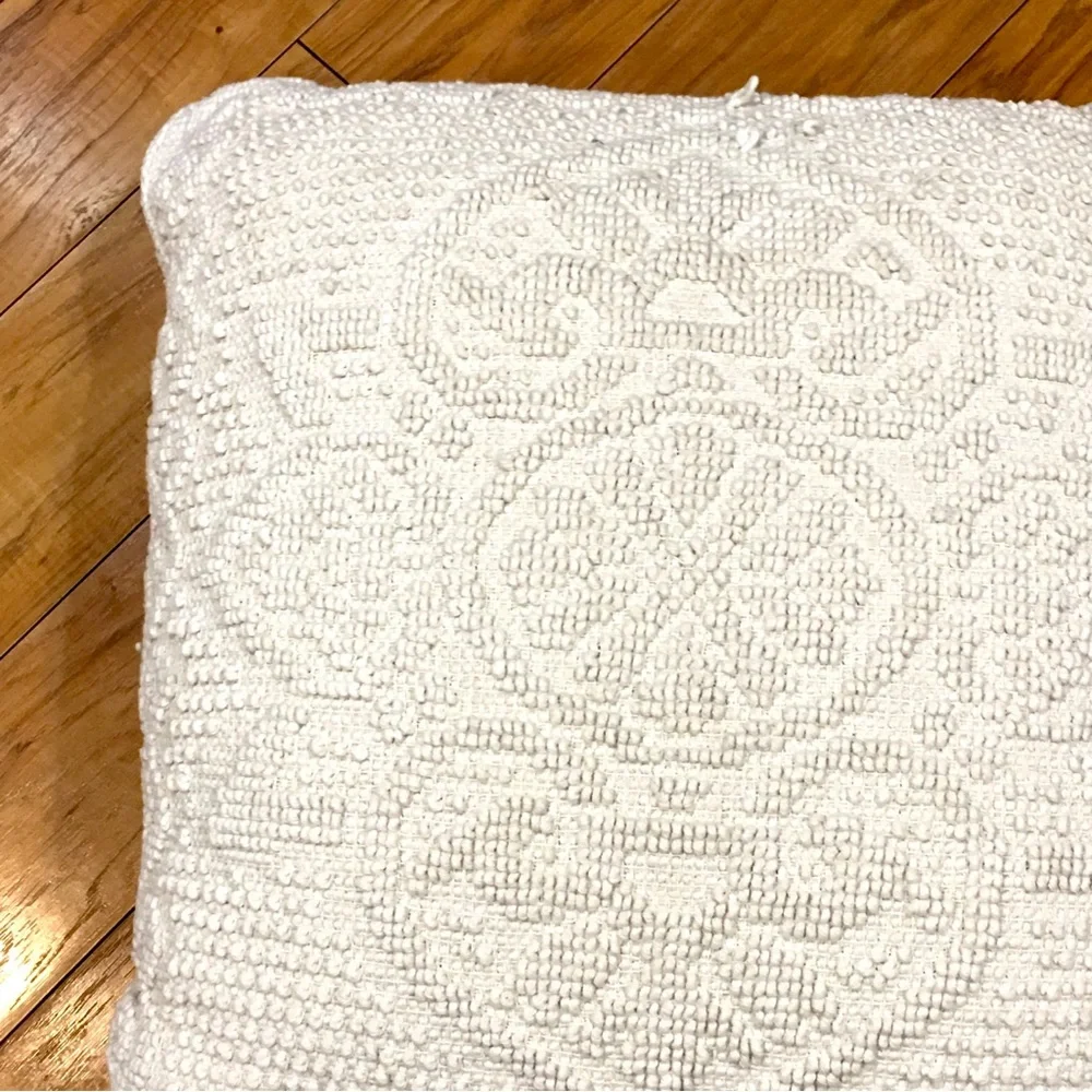 Large tweed cottage core boho over stuffed throw pillow linens home deco…